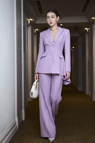 Sandy Lavender Asymetrical Blazer_LA68.13_L’allée Brand