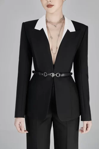 Anda Deep V-neck Blazer_LA68.9_L’allée Brand