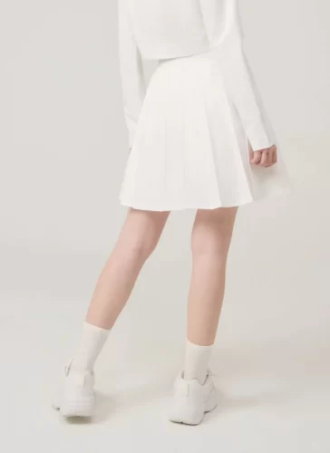 Varis Short Pleated Skirt_MI100.6_Miki Classic Brand_กระโปรงอัดพลีทสั้น Varis