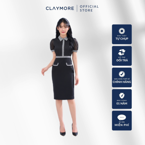 Body Midi Dress_CDB2S3F02711_Claymore Fashion Brand_Váy Đầm Ôm Midi