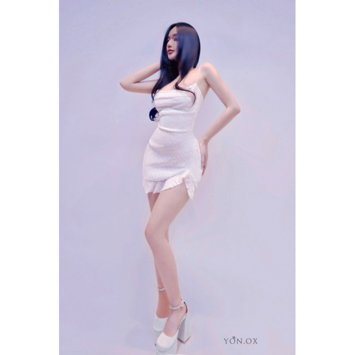 YO25.19_Y O N . O X Brand_ MARSHMALLOW DRESS