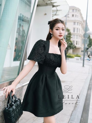 Jolie Puff Sleeve Short A Line Dress _LE14.10_Leila Closet Brand_Jolie Dress