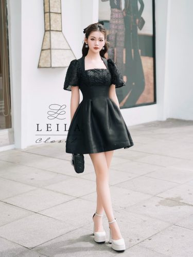 Jolie Puff Sleeve Short A Line Dress _LE14.10_Leila Closet Brand_Jolie Dress