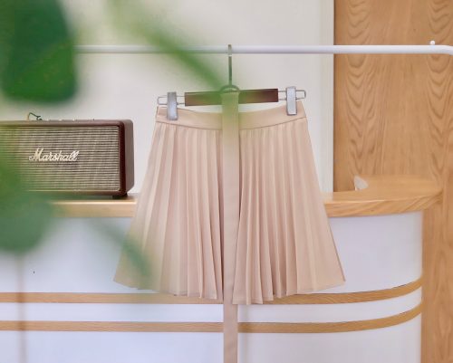 Gina Pleated Skirt _LE14.1_Leila Closet Brand_กระโปรงจีน่า