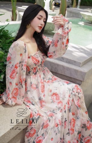 Julie Off The Shoulder FLoral Pattern Maxi Dress_LE14.11_Julie maxi