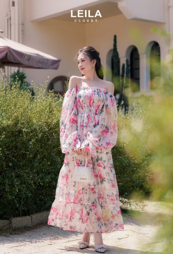 Julie Off The Shoulder FLoral Pattern Maxi Dress_LE14.11_Julie maxi