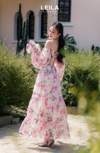 Julie Off The Shoulder FLoral Pattern Maxi Dress_LE14.11_Julie maxi