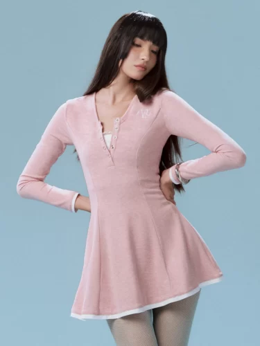 Earl Mini Dress_072423PK1_RECHIC BRAND_เอิร์ลเดรสสั้น