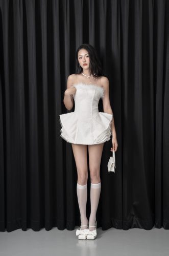 Liuliu Strapless Mini Dress_TH59.37_The SWAN Closet Brand