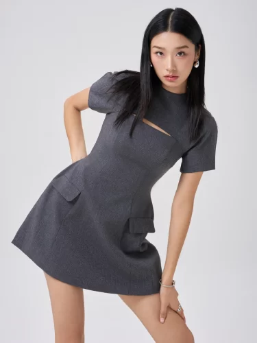 Kalita Mini Dress_072402OGR1_RECHIC BRAND_ 072402OGR1_คาลิต้าเดรสสั้น