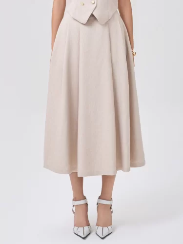 Cenia Midi Skirt_092404BE1_RECHIC BRAND_092404BE1_กระโปรงซีเนีย