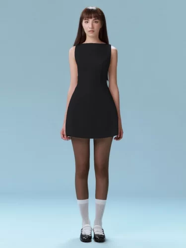 Nolan Mini Dress_082415WH1_RECHIC BRAND_โนแลนชอร์ตลากูน