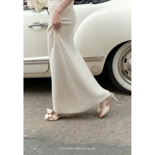 Cadie Maxi Dress_CO200.43_Cocobebe Brand_ชุดเดรสยาวถัก