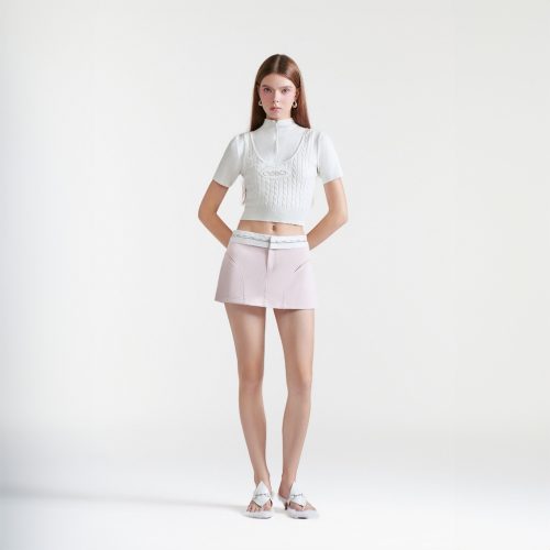 Holy Grail Mini Skirt_DE37.38_DEAR JOSÉ Brand_กระโปรงกางเกงขาสั้นผ้าชิโน