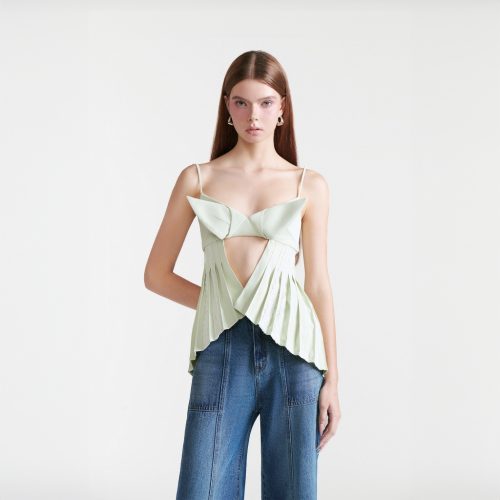 Pegasus Camisole Top_DE37.49_DEAR JOSÉ Brand_เสื้อสายเดี่ยวจีบ