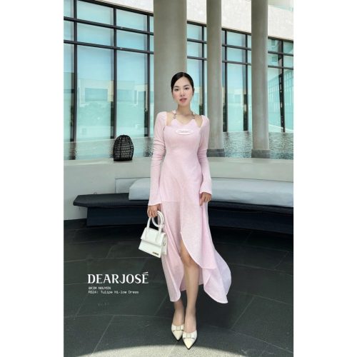 Tulipe Long Dress_DE37.32_DEAR JOSÉ Brand_เดรสยาวแขนยาว