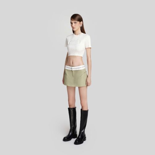 Holy Grail Mini Skirt_DE37.38_DEAR JOSÉ Brand_กระโปรงกางเกงขาสั้นผ้าชิโน