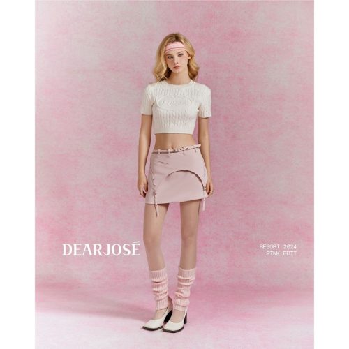 Fontaine Mini Skirt_DE37.54_DEAR JOSÉ Brand_กระโปรง 2 ชั้น มีสายคาด