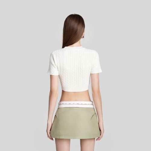 Holy Grail Mini Skirt_DE37.38_DEAR JOSÉ Brand_กระโปรงกางเกงขาสั้นผ้าชิโน