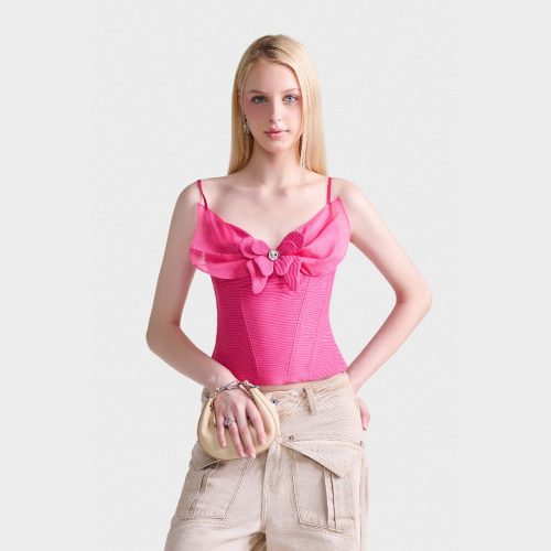 Papillon Corset Top_DE37.55_DEAR JOSÉ Brand_เสื้อคอร์เซ็ตคอปีกผีเสื้อ