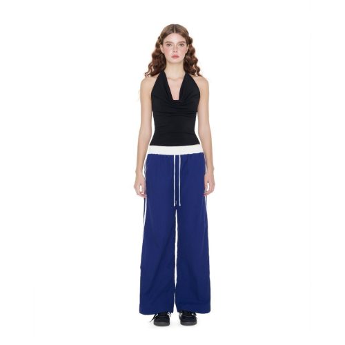 Elys Straight-leg Trousers_CA.46.52_Cara Club Brand_กางเกงขาตรงผู้หญิง Elys ขอบสีขาวแบบไดนามิก