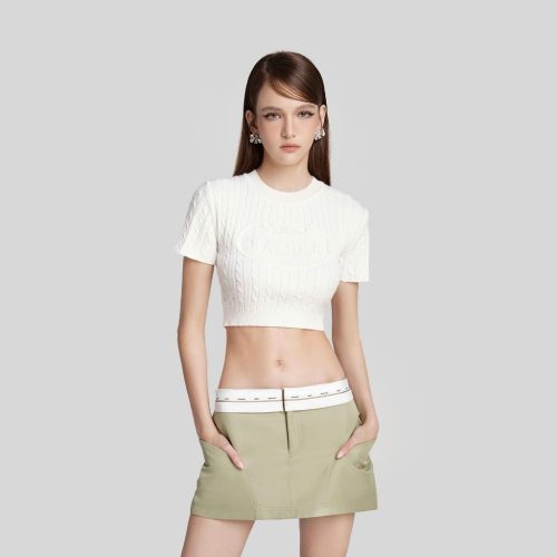 Holy Grail Mini Skirt_DE37.38_DEAR JOSÉ Brand_กระโปรงกางเกงขาสั้นผ้าชิโน