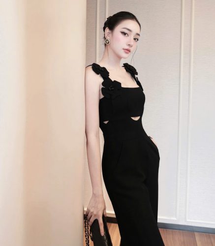 Jumpsuit Double-Strap Bow_WA205.6_Wabisabi Brand_